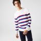 Pull Lacoste AH6788 X32 Made In France Blanc Bleu Rouge