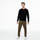 Pull Lacoste AH0841 asv noir passion farine