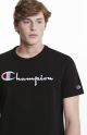 T-shirt Champion big logo Crewneck 210972 S18 KK001 NBK noir Europe Limited Edition