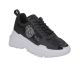 Versace Jeans Couture Fondo Speedtrack Dis SC7 Leather Paillettes Laminated 73VA3SC7 ZS382 899 Black