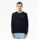 Pull Col Rond en Laine Lacoste AH2916 166 Navy Blue
