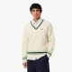 Pull Col V Torsadé Lacoste AH5199 9II Lapland Liamone Navy Blue