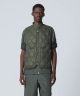 Gilet militaire Taion Col en V avec fermeture éclair en W - Softshell Olive