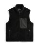 Gilet Taion de Montagne Polaire Sherpa à Col Montant W-zip Noir