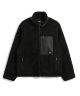 Veste Taion de Montagne 102NDMBMT Polaire Sherpa à Encolure Haute Noir