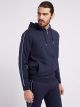 Sweatshirt à capuche zippé Guess JERROD Z2BQ05 KBCN2 G7V2 Smart Blue
