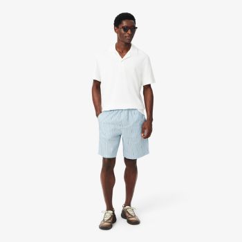 Short Lacoste GH1964 Chambray Bleu Chambray/Camel