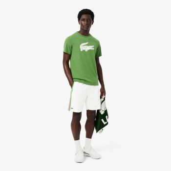 Short Lacoste GH314T Pink Blanc/Rose Fuschia-Vert Billard