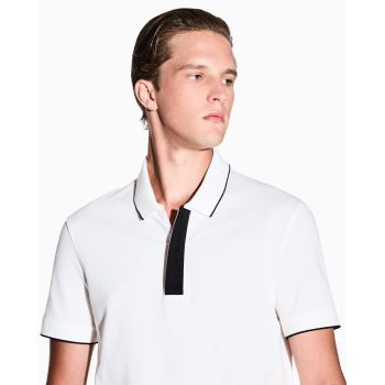 Polo Armani Exchange XM001285 AF10366 U0009 Blanc Cassé
