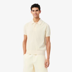 Pull Lacoste AH1029 Naturel Écru