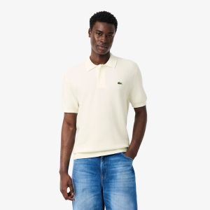 Pull Lacoste AH1043 70V Blanc Cassé
