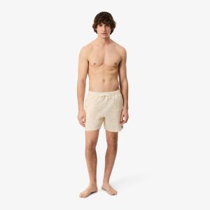 Short de Bain Lacoste MH9089 White Blanc/Beige