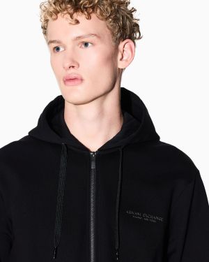 Sweatshirt zippé à capuche Armani Exchange XM001293 AF20934 UC001 Black