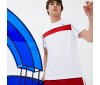 T-shirt Lacoste TH3333 315 WHITE RED BLACK