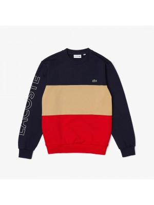 Sweatshirt Lacoste SH6904 1FE marine beige rouge
