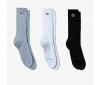 Lot de 3 paires de chaussettes Lacoste RA4182 P0F Silver Chine White Black