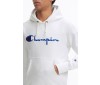 Sweatshirt Champion Europe hooded  big logo 212574 S19 WW001 WHT blanc