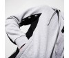 Sweatshirt à capuche Lacoste SH4817 LY3 SILVER CHINE BLACK BLACK