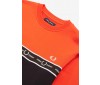 Fred Perry taped chest Sweatshirt international orange M7524 I66