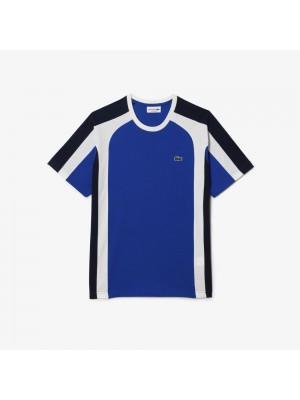 T-Shirt Lacoste TH5607 CJL Cobalt Navy Blue Flour