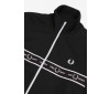 Fred Perry taped chest track jacket black J7501 102 