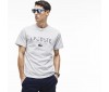 T-shirt Lacoste col r.ond TH5022 mnc en jersey gris chiné.