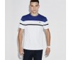 T-shirt Lacoste TH5767 0D6 blanc bleu roi marine