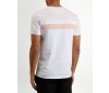 Lyle & Scott colour block t shirt 1901 tS1019V 003 626 white pink abricot