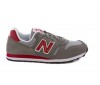 Chaussures New Balance ML373 D gris et rouge.