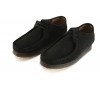 Chaussures Clarks originals Wallabee en daim noir pour homme.