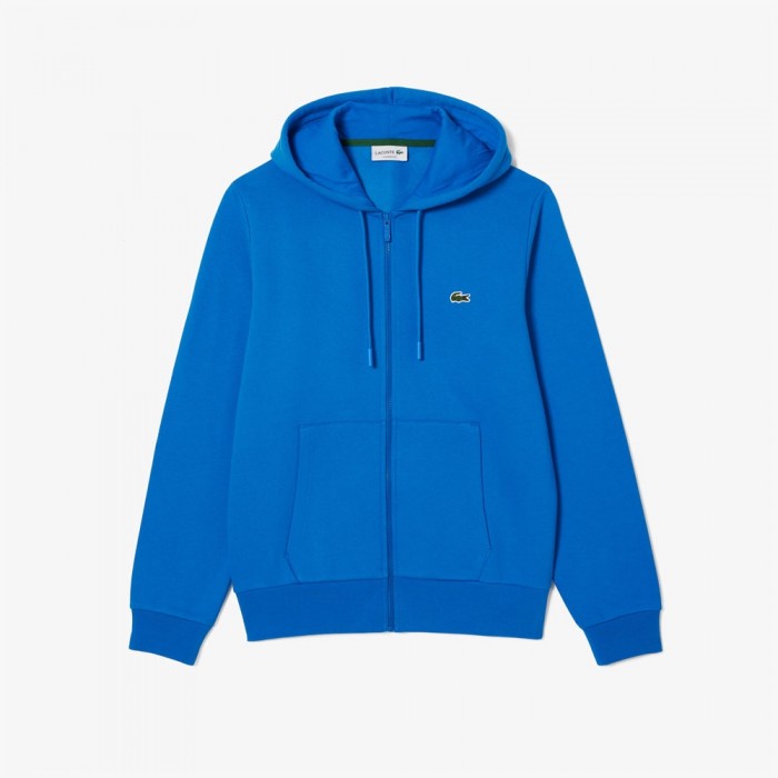 Sweatshirt zippé à capuche Lacoste SH9626 SIY bleu