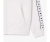 Sweatshirt à capuche zippé Lacoste SH7457 001 White