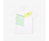 T-shirt Lacoste TH1797 IZL White Limeira Arielle Green