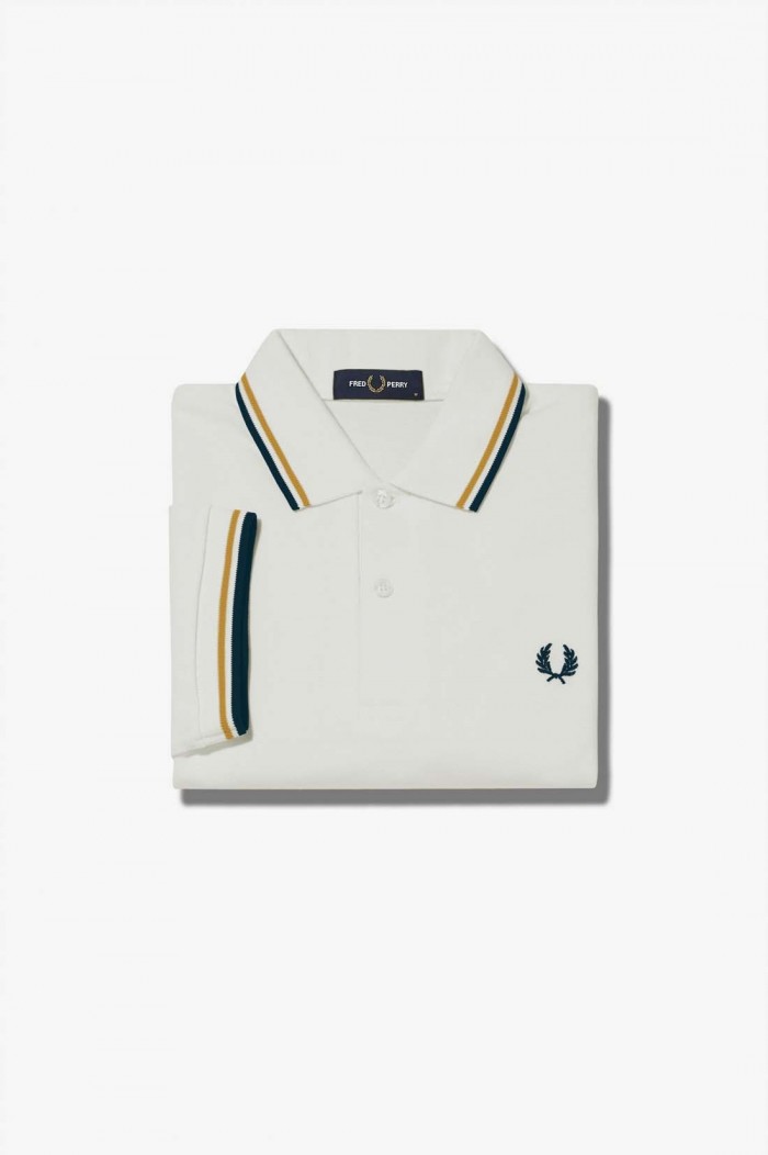 Polo Fred Perry Twin Tipped M3600 P62 Ecru
