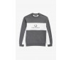 Fred Perry Panel Piped Sweatshirt Charcoal Marl M4553 948