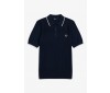 Polo Fred Perry Textured Front Knitted Deep Carbon K5521 E97