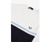 T-shirt Fred Perry Colour Block Snow White M5574 129