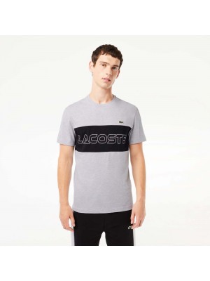 T-shirt Lacoste TH1712 80P Silver Chine Black