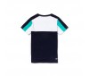 T-shirt Lacoste junior TJ1330 EL2 blanc marine papeete 