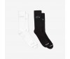 Chaussettes Lacoste RA8278 NBH White Black Silver Chine