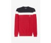 Fred Perry Colour Block Crewneck Jumper Winter Red K5513 401