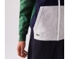 Sweatshirt Lacoste SH1506 58Q Vert Marine Argent Chiné Blanc