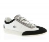 Chaussure Lacoste Misano 5 SRM suédé en blanc noir et gris