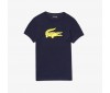 T-shirt Lacoste TH3377 YE4 Navy Blue Lemon
