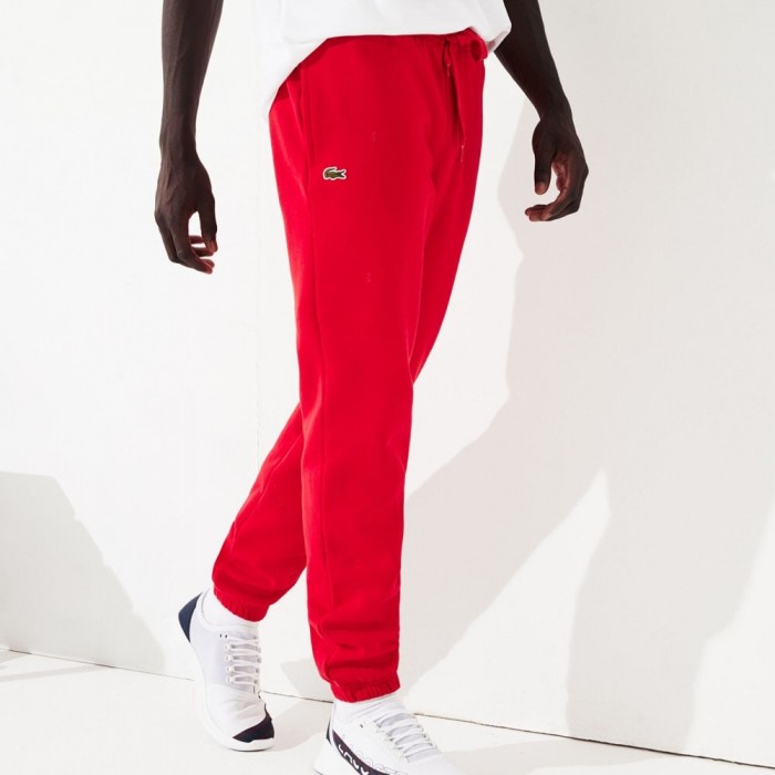 lacoste joggers red