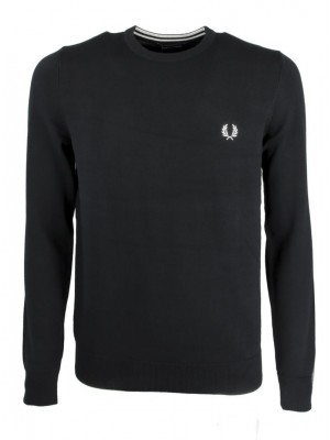 Fred Perry classic crew neck jumper K9601 102 black