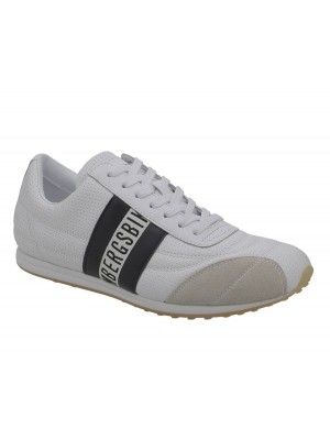 Dirk Bikkembergs B4BKM0097 Barthel low top lace up white navy 