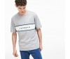 T-shirt Lacoste TH4295 CCA Argent chiné