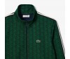 Sweatshirt Zippé Paris Jacquard Monogramme Lacoste SH1368 IQ0 Navy Blue Sorrel