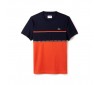 T-shirt Lacoste TH8141 RF1 NAVY BLUE MEXICO RED MEXICO RED